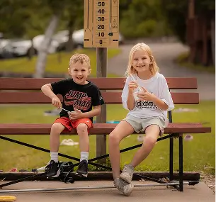 two children together